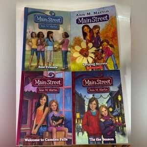 Lot of 4 - Main Street series chapter books by Ann M. Martin.     #1, 3, 4, 7